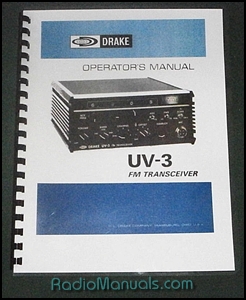 Drake UV-3 Instruction Manual Drake UV-3 Instruction Manual